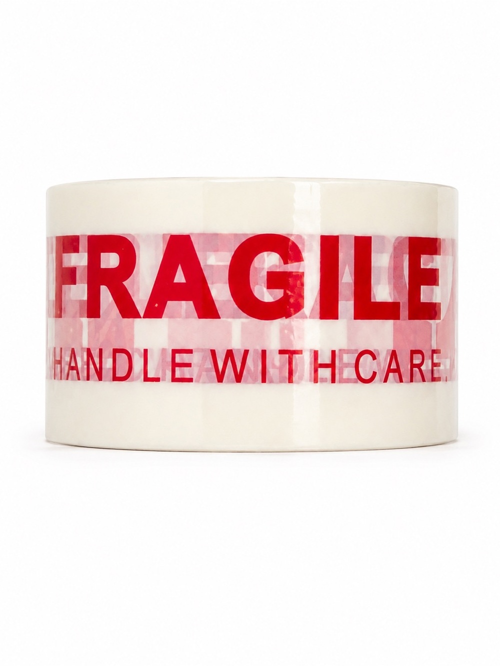 1 Roll FRAGILE Handle With Care Packing Shipping Tape 1.89” x approx 82’ - Picture 2 of 3